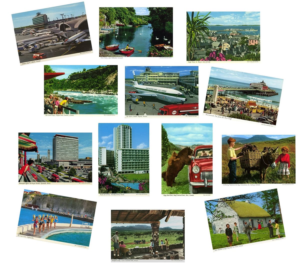 John Hinde Archive postcard montage