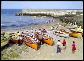 The Harbour and Beach at Greystones, Co Wicklow by John Hinde