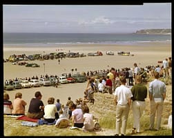 Motor Racing at St.Ouen's Bay, Jersey, Channel Islands by Elmar Ludwig
