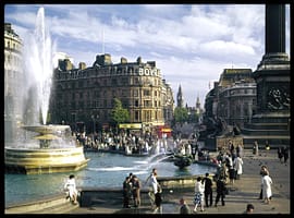 Trafalgar Square Fountains, London by John Hinde
