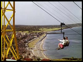Aerial Chair Lift to Eagle's Nest, Bray, Co Wicklow Ireland by John Hinde