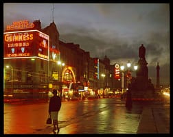 Dublin City by Night by Edmund Nagele